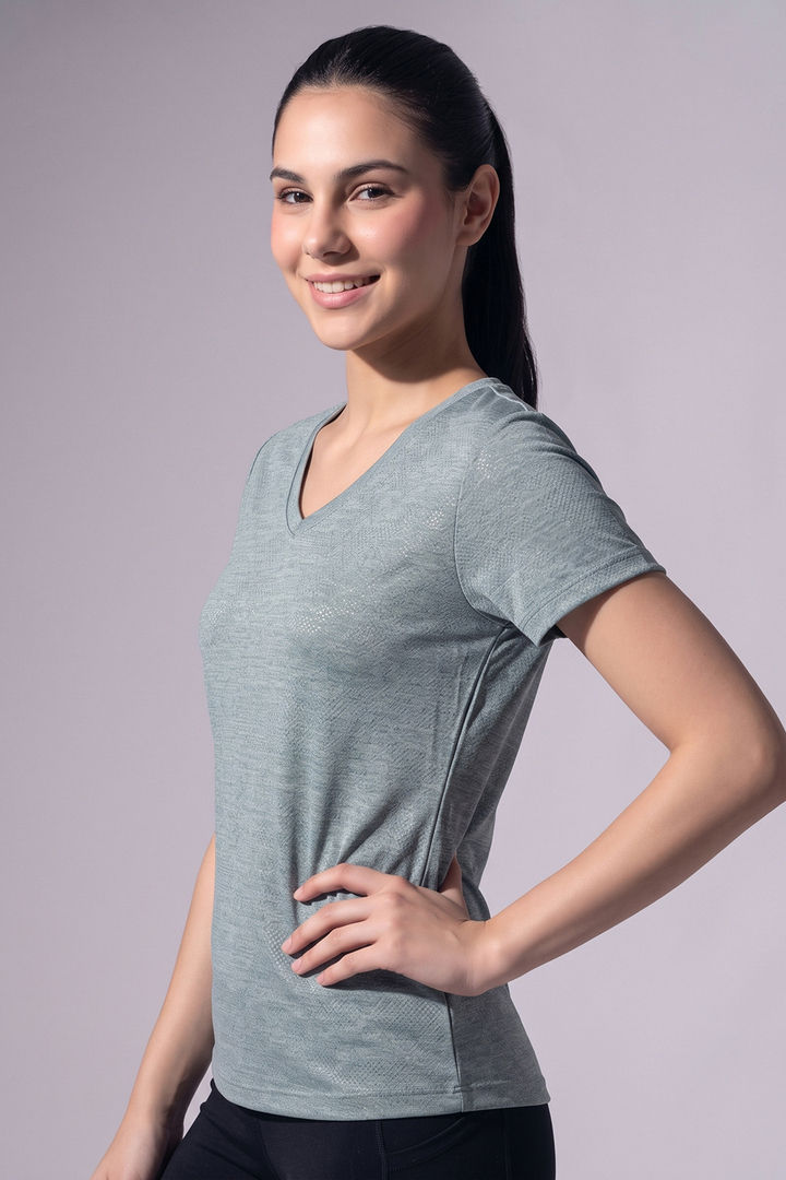 Zelocity Quick Dry Yoga & Training Relaxed Top - Mint Green — image 3